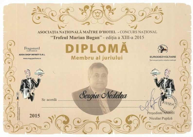 Diploma membru al juriului